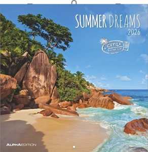 Cartoleria ALPHA EDITION - Calendario 2026 da muro, 12 mesi, 30x30 cm, Summerdreams Alpha Edition