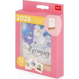 Cartoleria Calendario Giornaliero da tavolo 2026 Legami con base di legno - Aforismi Legami