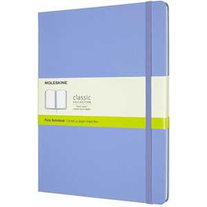Cartoleria Taccuino Moleskine a pagine bianche X-Large copertina rigida Hydrangea. Blu Moleskine
