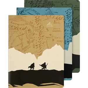 Cartoleria Set di 3 quaderni Moleskine XL a righe Lord od the Rings Moleskine