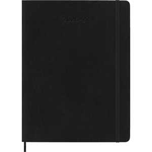 Cartoleria Agenda Moleskine 18 mesi settimanale notebook XL nera morbida Moleskine