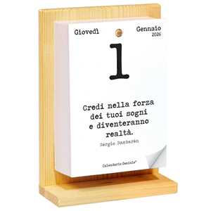 Cartoleria Calendario Geniale 2026 con supporto 17 x 6 x 12 cm My Life